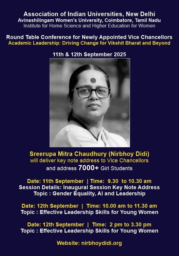 Sreerupa Mitra Chaudhury at a formal event